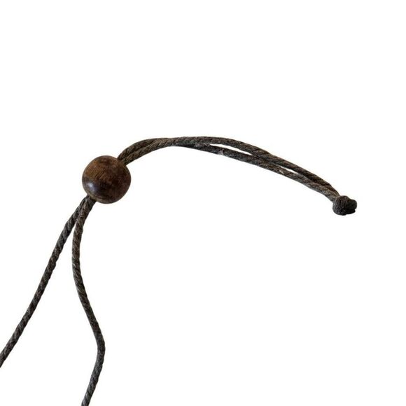 Womens Wooden Square Blocks And Circle Statement Necklace OS - Picture 2 of 9